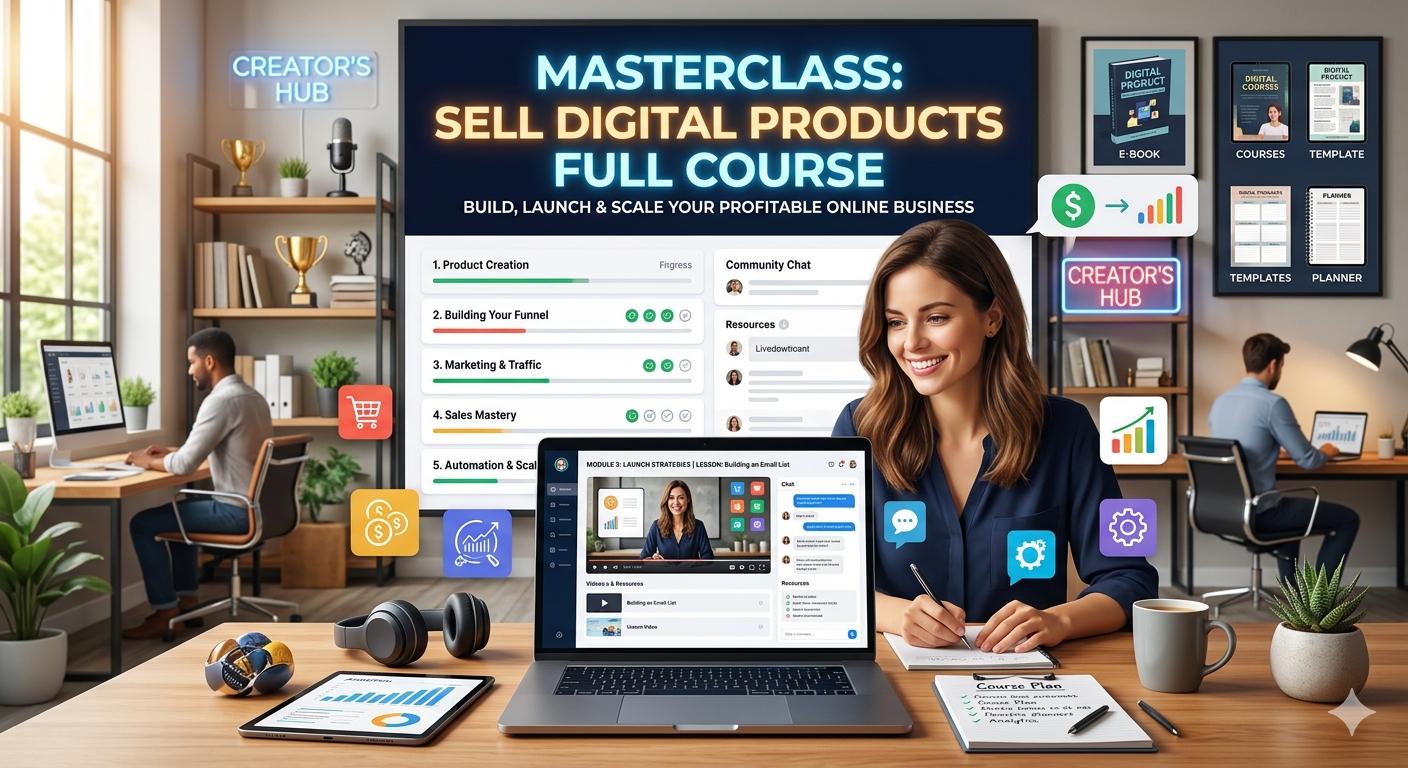 DIGITAL PRODUCT SELLING COURSE