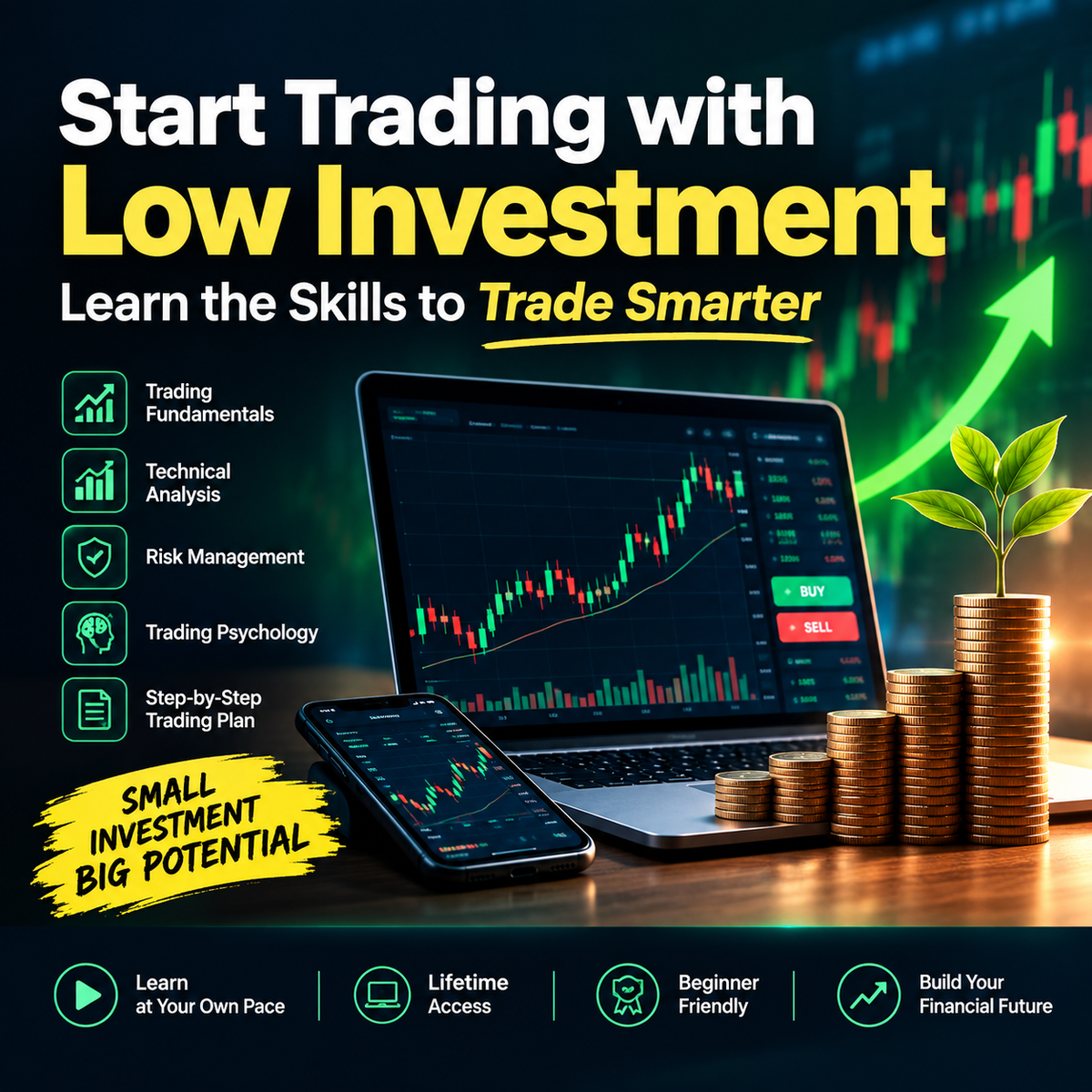 Start Trading with Low Investment & Build Your Financial Future